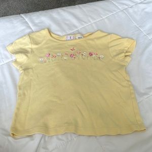 Flower baby tee